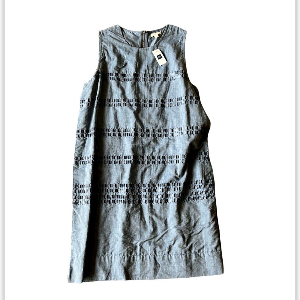 Gap Light Blue Cotton Dress